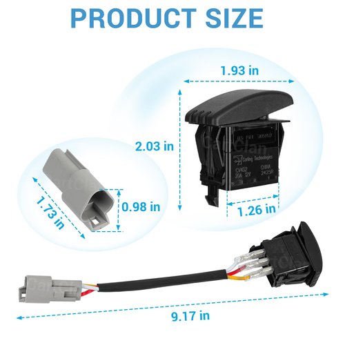 CartClan Forward Reverse Switch, Suitable for Yamaha G22, G29, Drive Golf Carts # JU2-H2917-00-00