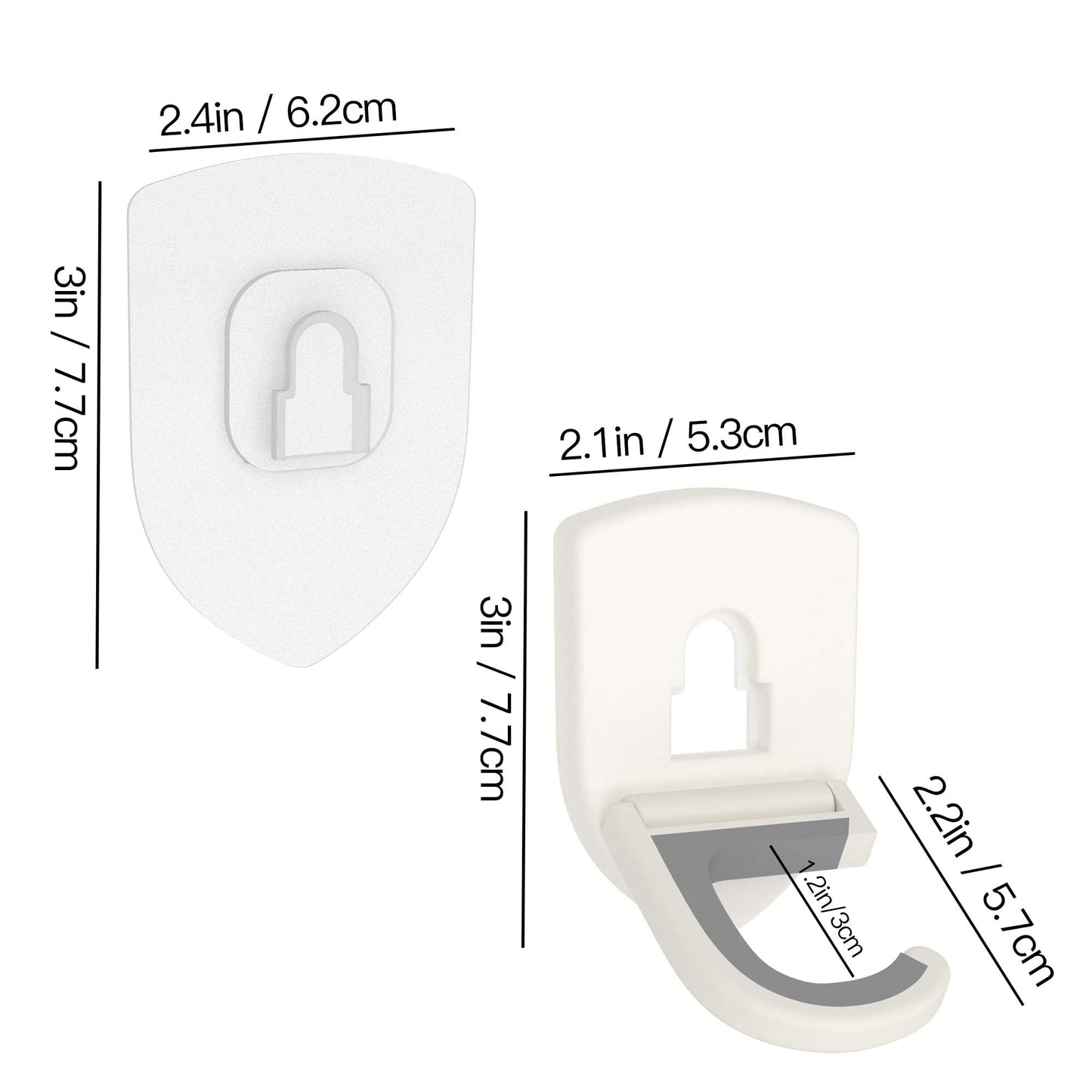 ROCKYGFI Broom Holder Wall Mount Self Adhesive, Broom and Mop Organizer Wall Hanging, No Drilling Anti-Slip Broom Hook Over Door for Home, Kitchen, Garden, Garage Storage 5-Pack