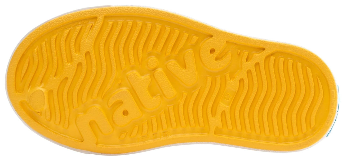 Native Shoes Unisex-Kids Jefferson Sneakers, Pollen Yellow/Shell White, 1 Little Kid