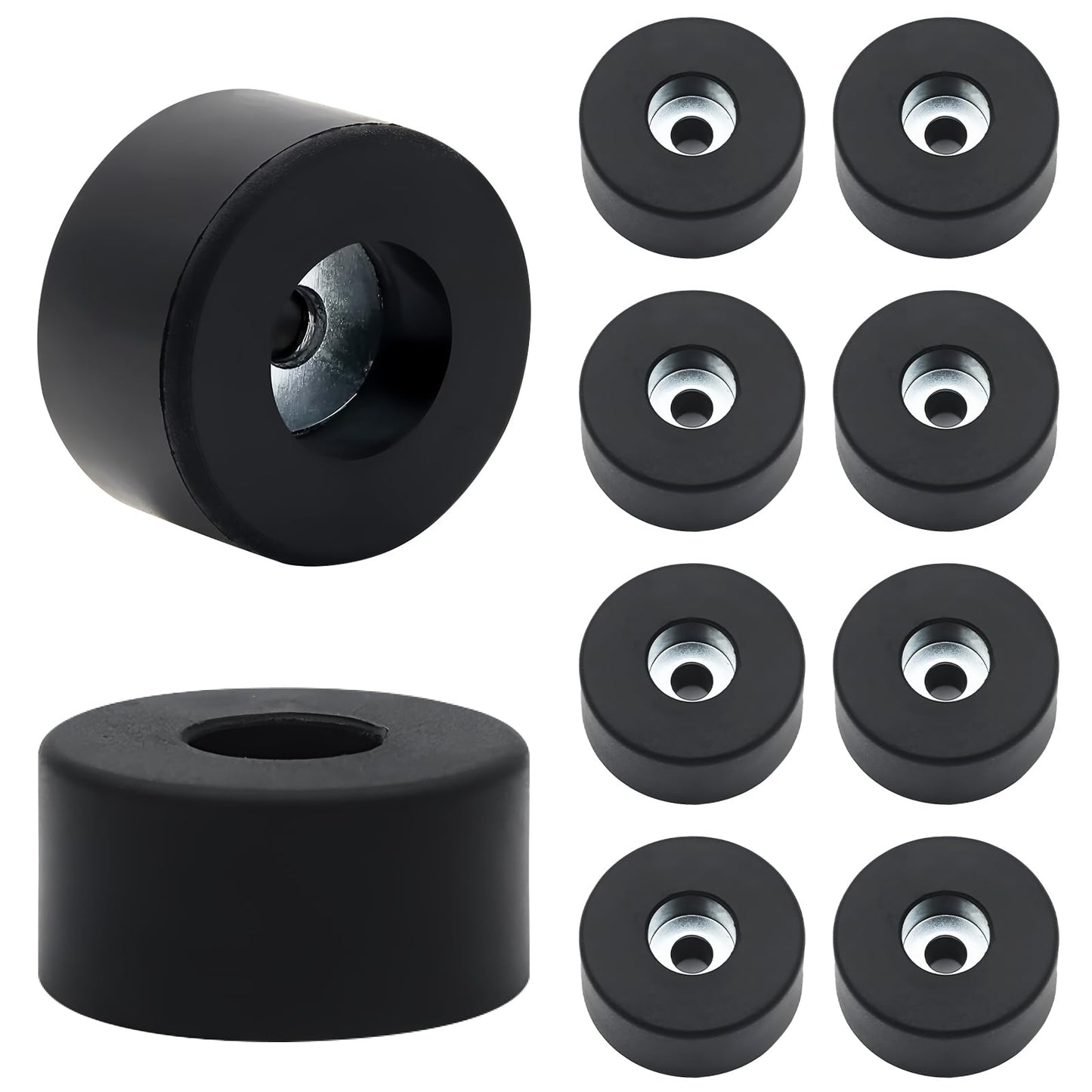 10PCS 192310GS Air Compressor Rubber Feet, Anti Vibration Isolator Mount for Coleman Powermate, Sanborn 094-0026, E106661, Generators & Pressure Washers