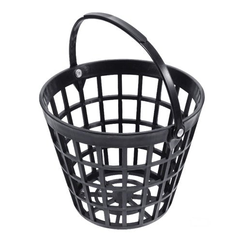 ZLY Golf Ball Basket,Golf Ball Container Ball Bucket with Handle,Holds 50 Balls,Plastic Balls Holder,Black (Holds 50 Balls)