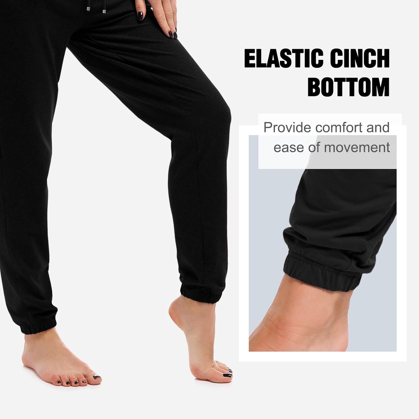 SINOPHANT Women's Joggers - Comfortable Sweatpants with Pockets for Lounge, Gym & Yoga