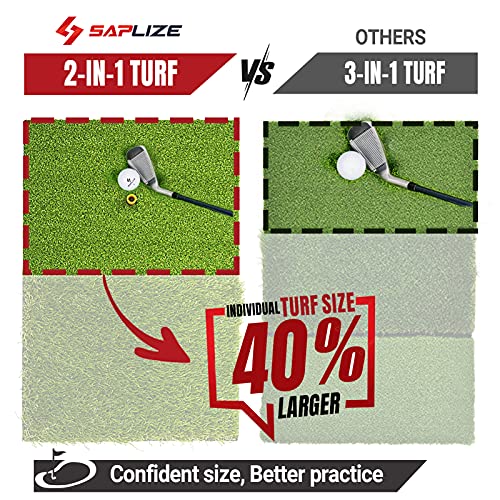 Foldable Heavy-Duty Golf Hitting Mat 23" × 16" for Indoor/Outdoor Practice