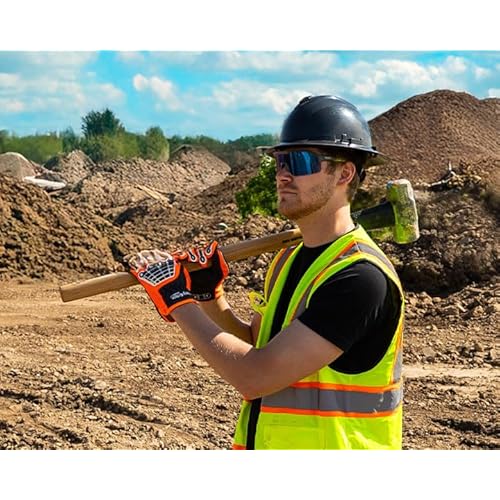 HexArmor Shockwave Safety Work Glasses | ANSI Z87+, UV, Anti-Fog, Polarized