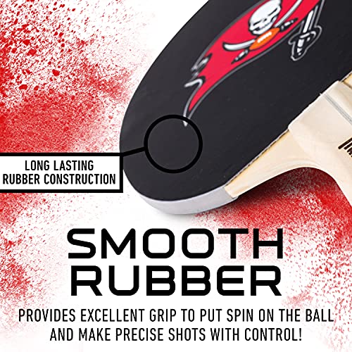 NFL Table Tennis Paddle - Tampa Bay Buccaneers Team Colors