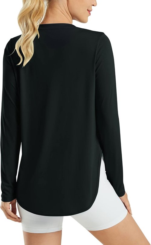 G4Free Women's Long Sleeve UV Protection Shirt - Quick Dry Lightweight Outdoor Yoga Top