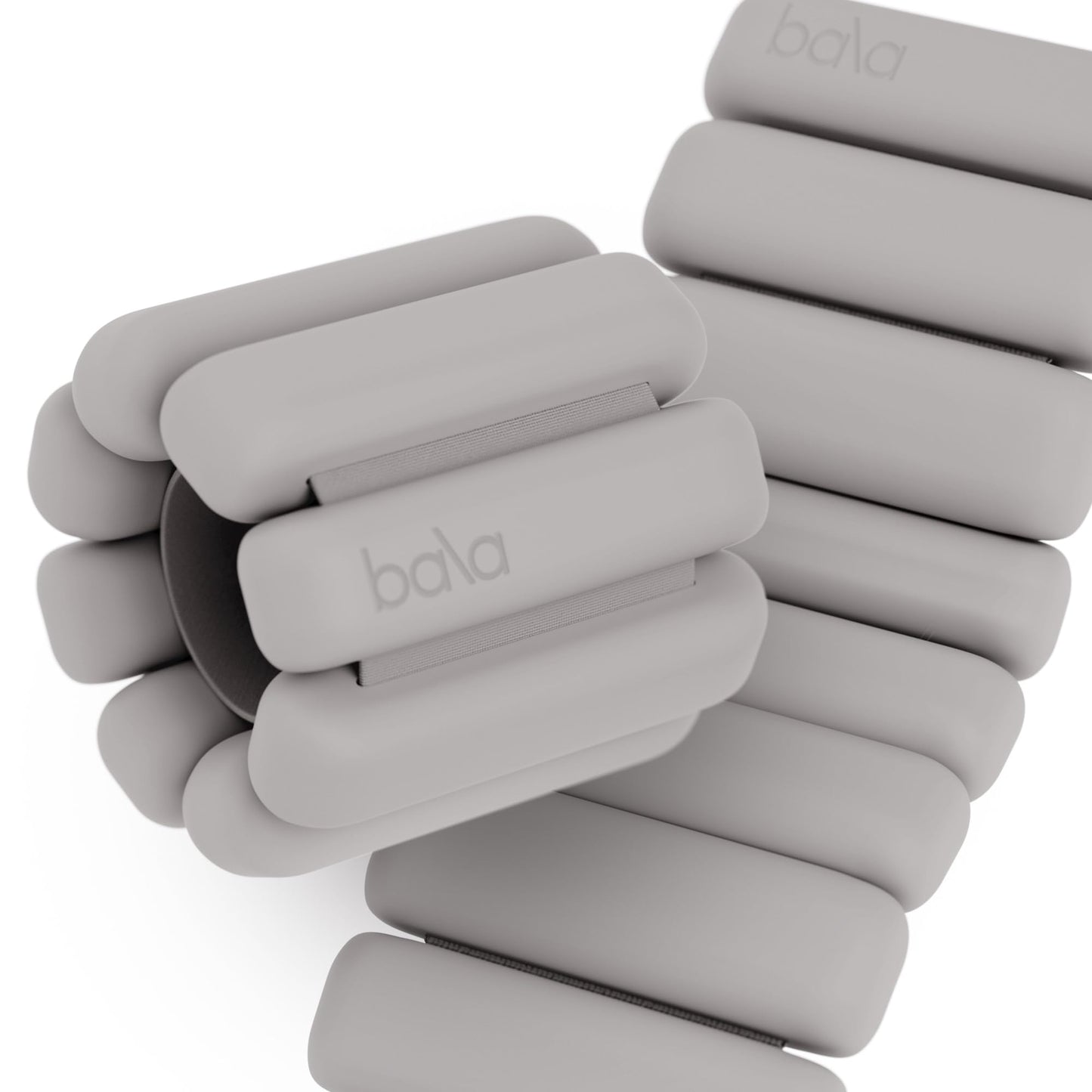 Bala Bangles Wrist & Ankle Weights for Women & Men - 2 lb Adjustable Weighted Bands - Soft Silicone Arm & Leg Weights for Pilates, Yoga, Walking, Barre, Home Workout & Strength Training Exercise