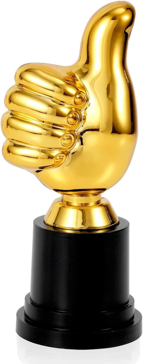 Gosknor Engraving Award Trophy - Funny Plastic Winner Sculpture for Sports & Classroom Recognition
