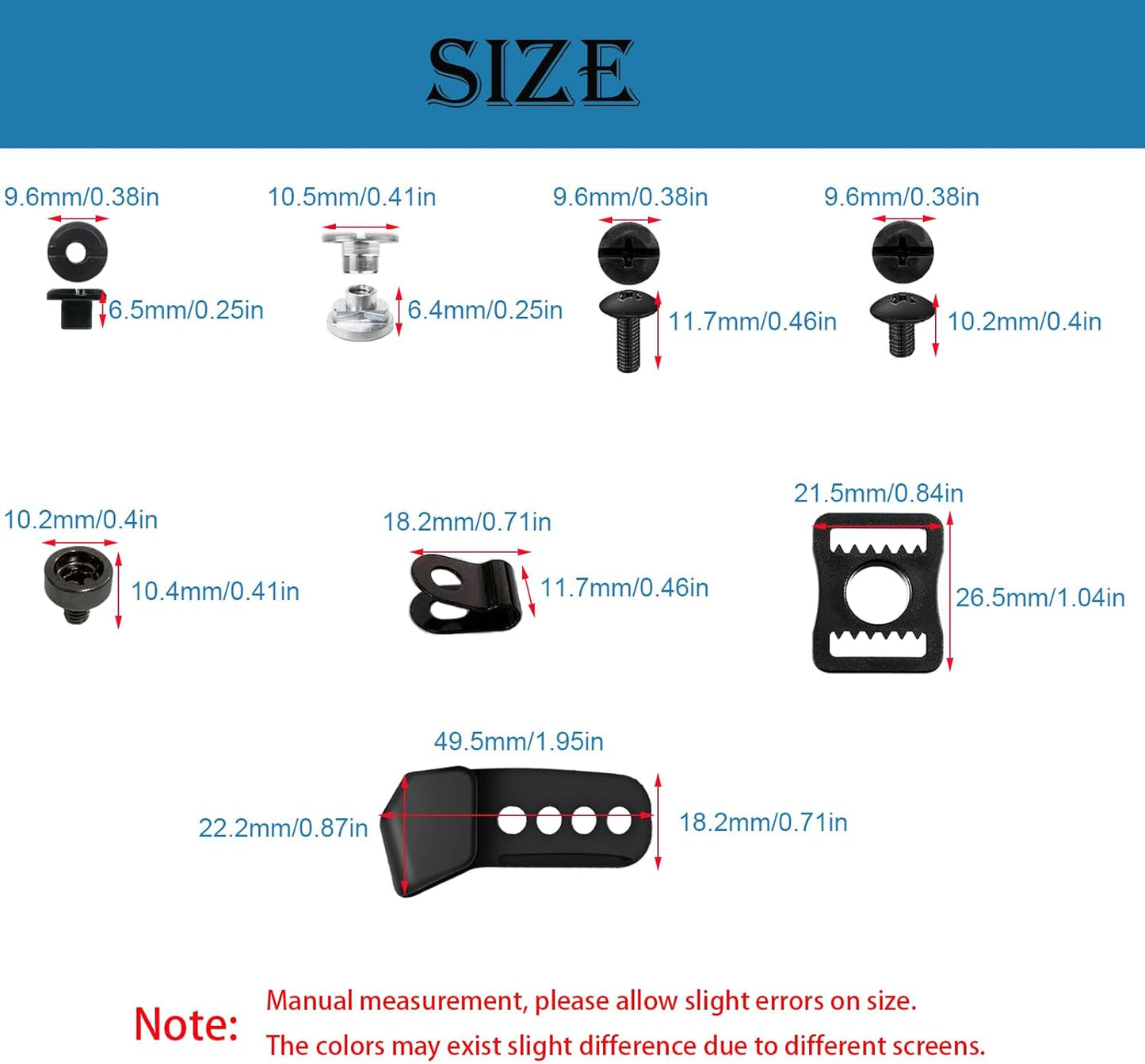 Skiennix Universal Hockey Helmet Repair Kit - Replacement Parts for Face Mask Cage | Includes J Clips & Bolts