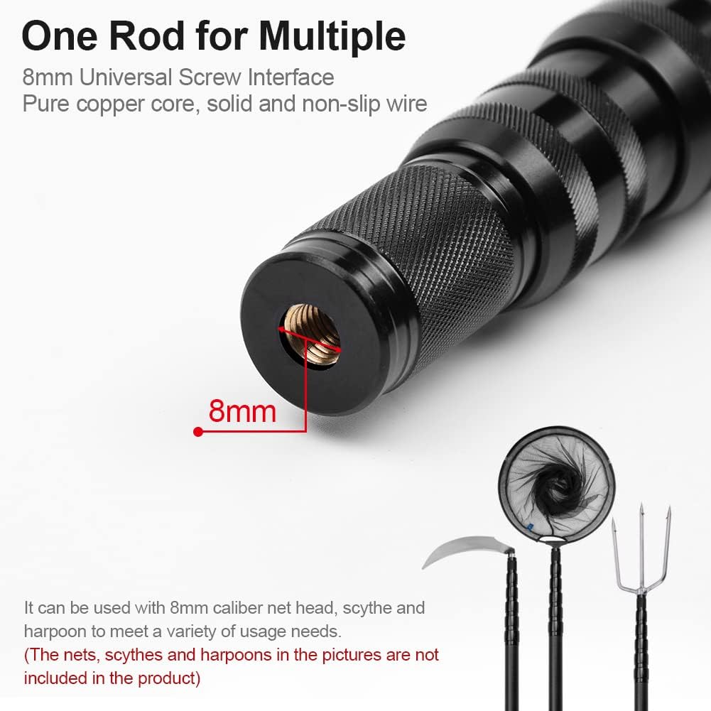 Skiennix Telescoping Tarp Poles - Heavy Duty Adjustable Carbon Fiber Tent Poles | Portable 7.9FT for Camping & Hiking