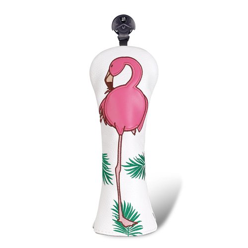 Craftsman Golf Flamingo White Golf Hybrids Headcover Rescue Cover