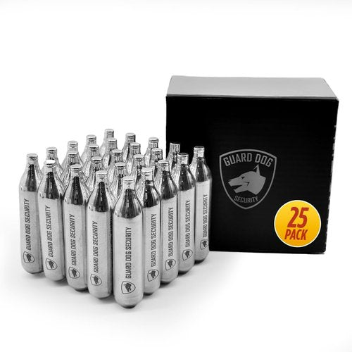 Guard Dog Security CO2 Cartridges - 8g/12g Non-Threaded for BB Guns & Paintball Markers | Snug Fit, Solid Seal