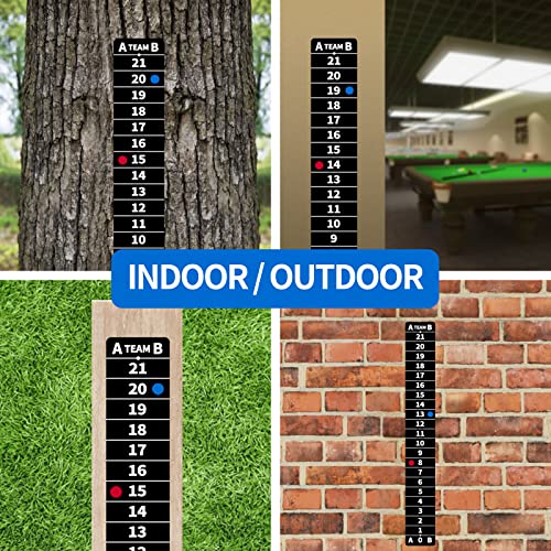 Cornhole Scoreboard with Magnetic Installation - 2 Vertical Scoreboards