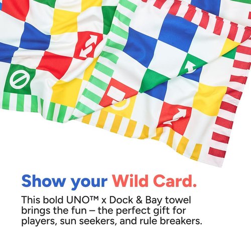 Dock & Bay Beach Towel - Quick Dry & Sand Free - Extra Large, Lightweight, 100% Recycled - Wild Card (200x90cm)