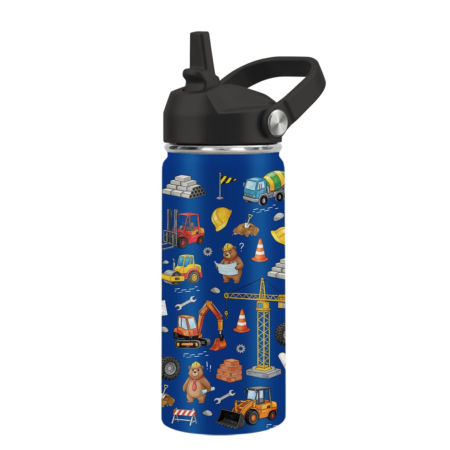 Vprontse Kids Water Bottle Insulated - Unicorn Water Bottle for Kids, 16oz Stainless Steel Insulated Water Bottles with Straw, Leakproof BPA-Free Unicorn Water Bottles for School Sports Trave