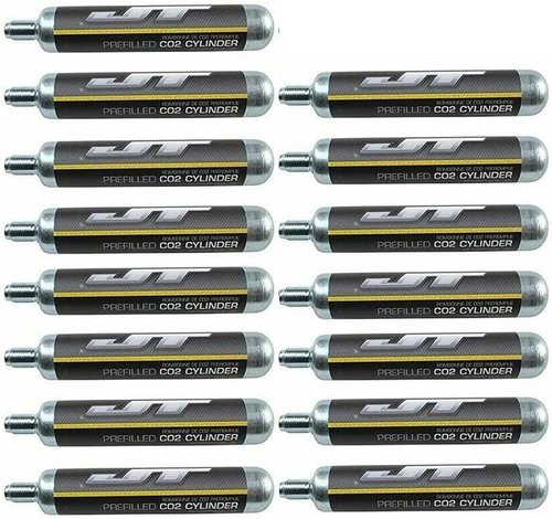 JT 90g CO2 Cartridges - PBB Barrel Plug & Squeegee | Compatible with 88g Crosman AirSource Cylinders