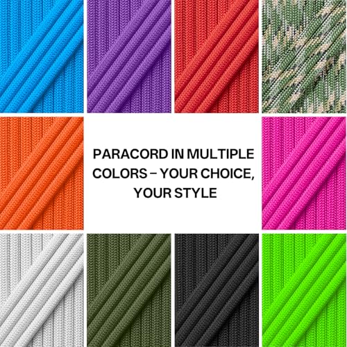 750 lb Paracord Rope - 4mm 11 Strand Utility Nylon String - Army Green 50ft