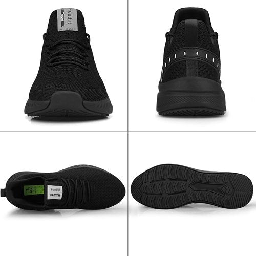 Feethit Men's Slip-On Walking Shoes - Lightweight Breathable Mesh Sneakers for Comfortable Workouts