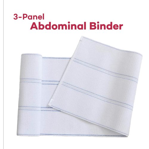 Dealmed Medium Abdominal Binder – 3-Panel, 9", 45" – 60” Compression Wrap for Women and Men, Waist Support Belt to Stabilize Core and Improve Muscle Tone