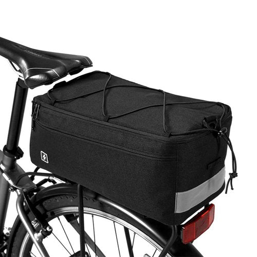 Lixada Multi Function Cycling Insulated Trunk Cooler Bag Bicycle Bike Rear Seat Bag Luggage Rack Pannier Bag (Black-2)