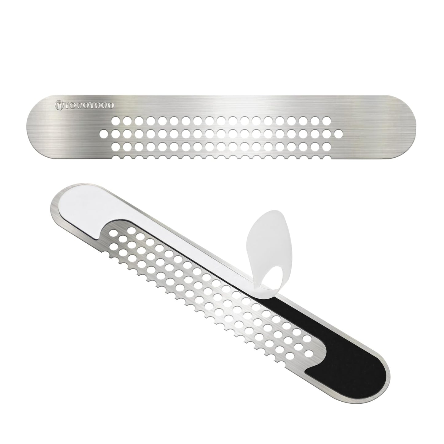 25PCS 304 Stainless Steel More Durable Window Weep Hole Screen Patch Drain Quickly PET Self Adhesive More Sticky & Waterproof (2.36in*0.39in(6cm*1cm))