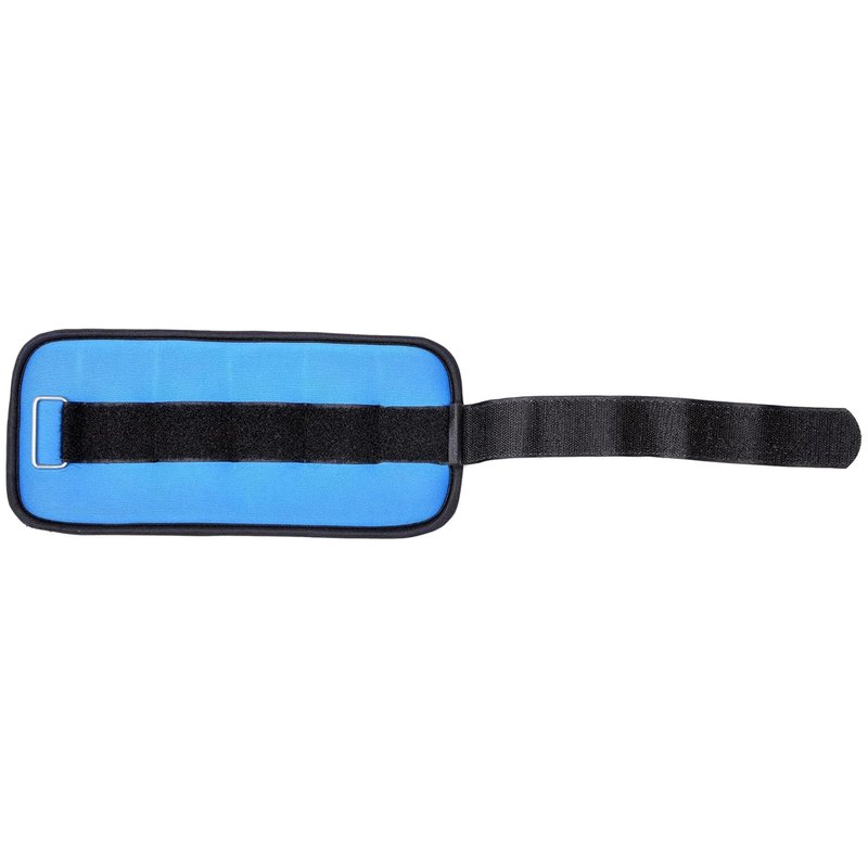 Signature Fitness Fully Adjustable Ankle Wrist Arm Leg Weights, 2 lbs each (4-lb pair), Blue