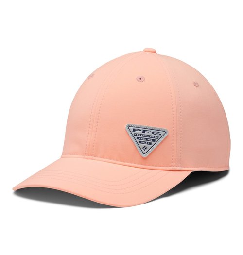 Columbia Unisex PFG Ponytail Ball Cap, Tiki Pink, One Size