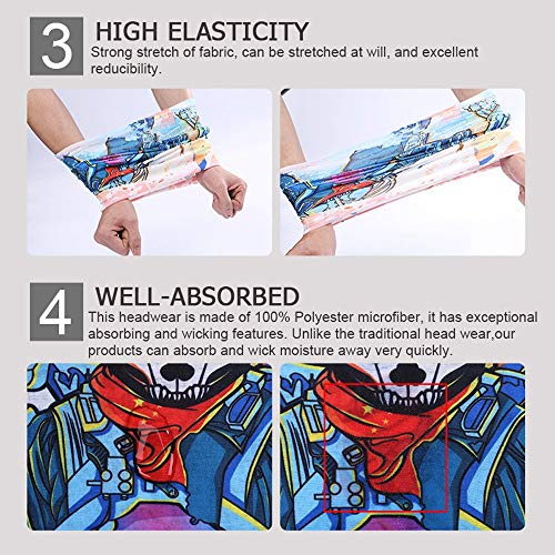 Blackout Mexico Flag Neck Gaiter - Multi-Use Face Scarf & Bandana