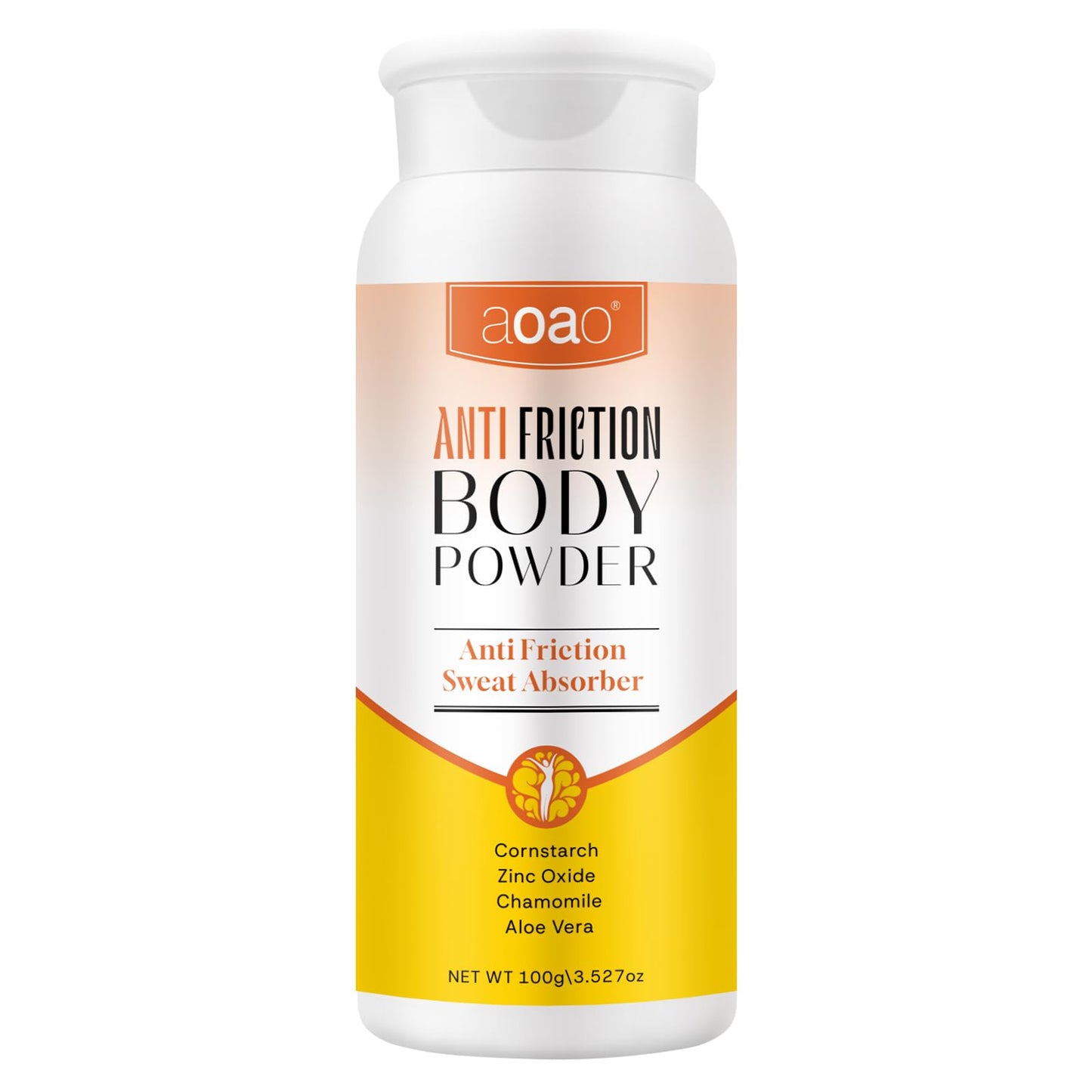 Women's Dry Body Powder, Sweat Absorb Talc-Free Dusting Powder for Curvy Figures, Hypoallergenic Anti-Friction Formula, Chafe-Free Between Legs During Exercise Or Walking, Multi-Use for Foot, 3.53oz
