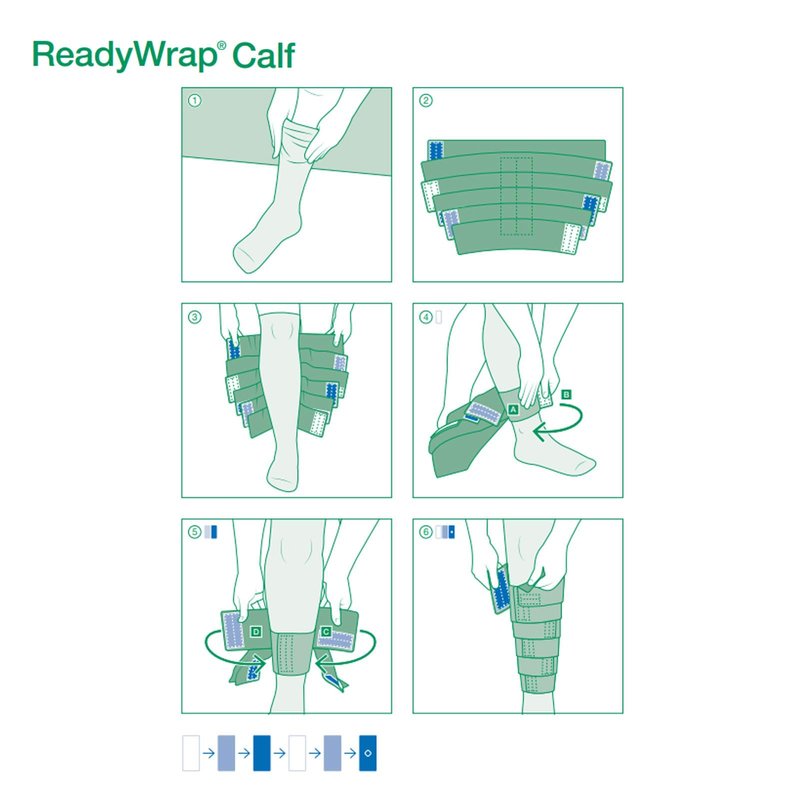 ReadyWrap Calf Compression Sleeve - Adjustable, Breathable
