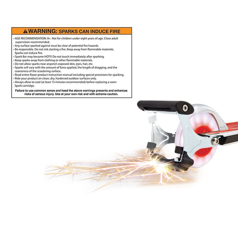 AlveyTech Replacement Spark Cartridge - for Razor eSpark, FlashRider 360, Spark Kick 1.0/2.0 Scooter, Kids Rider Electric Drift, Rear Flash Parts, Bike Wheels Brake Sparks, Dirt Trike Parts 2 Pack