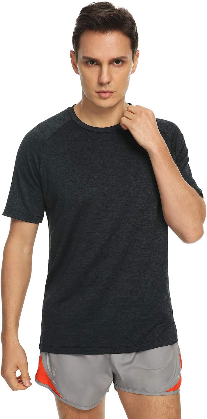 Xelky Men's Dry Fit Athletic T-Shirts - Moisture-Wicking Short Sleeve Gym Tops | 4-5 Pack