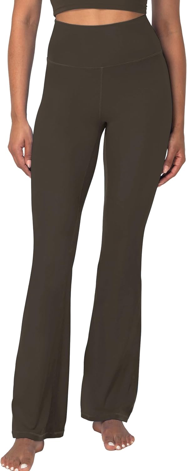 Sunzel Mini Flare Leggings - High Waist Yoga Pants with Tummy Control | Casual Bootcut Design for Women