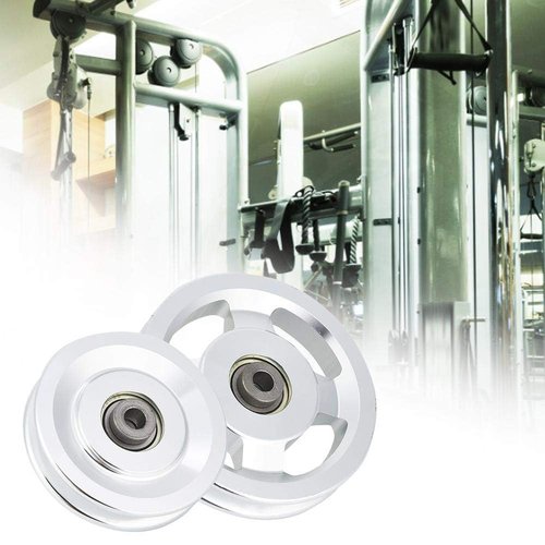 Alomejor Aluminum Alloy Bearing Pulley Wheel for Gym Equipment, Universal Fitness Accessory, 90mm and 115mm