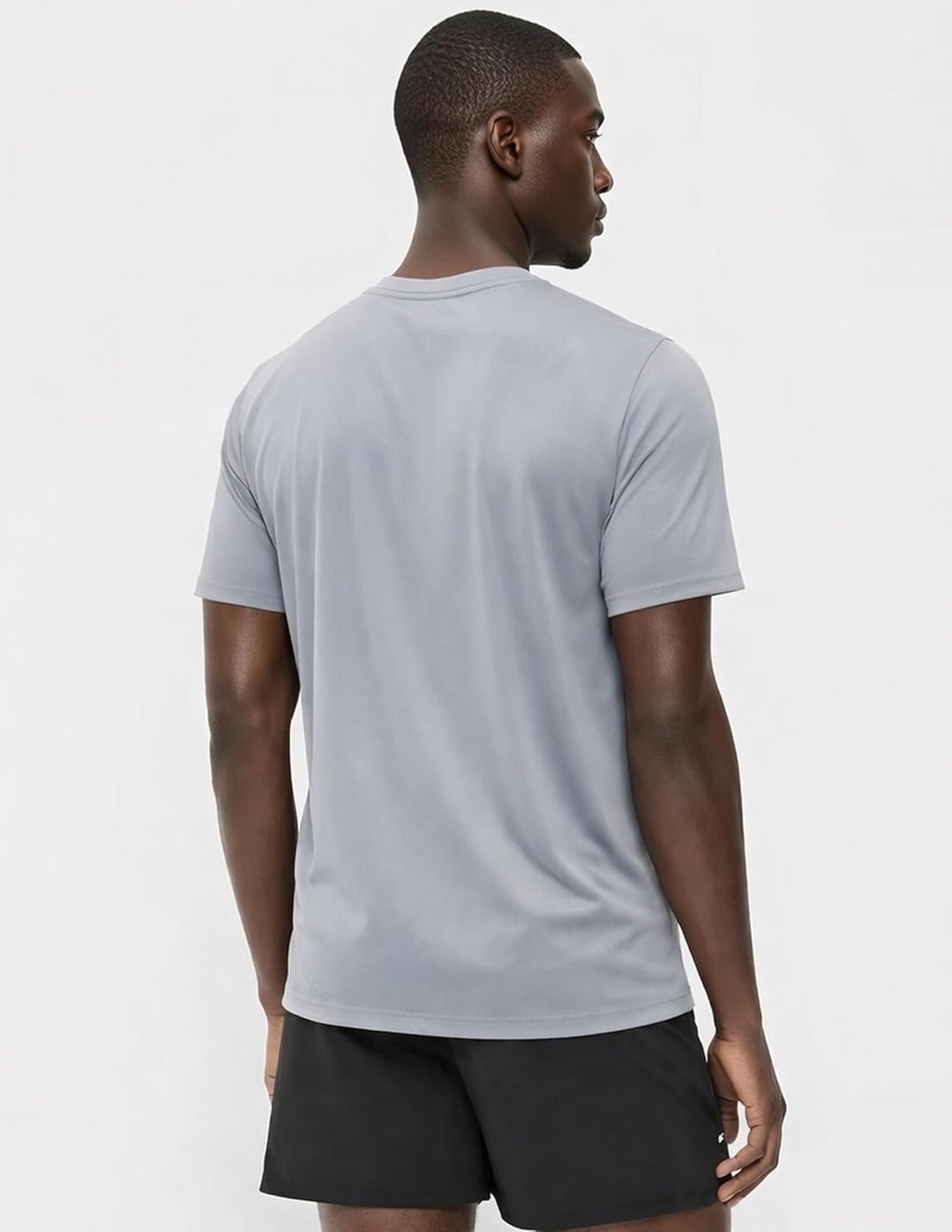Skiennix Men's Active Quick-Dry Crew Neck T-Shirts - 5 Pack Athletic Workout Tees