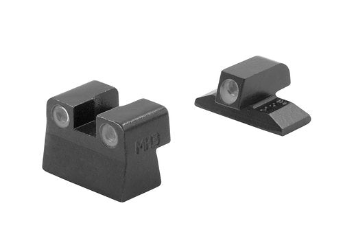 Meprolight tritium Night Sights Compatible with Bersa Thunder Thunder Plus Green dots Glow on Sight self Illuminated Meprolight Fixed Metal Sights