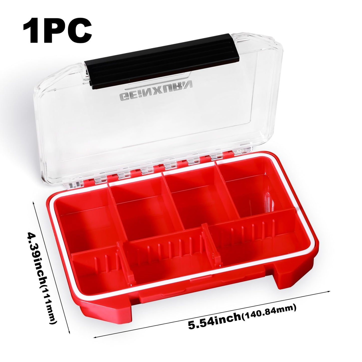 Geinxurn IPX4 Waterproof Small Storage Parts Organizer, Small Parts Case with Removable Dividers, Screwdriver Bit Set Box