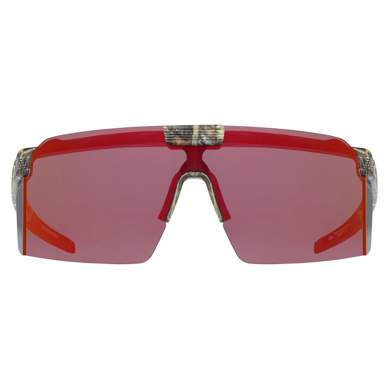 Piranha Eyewear Backcountry Flip Up Shield Sunglasses for Men with Red Mirror Lenses and Peripheral Coverage