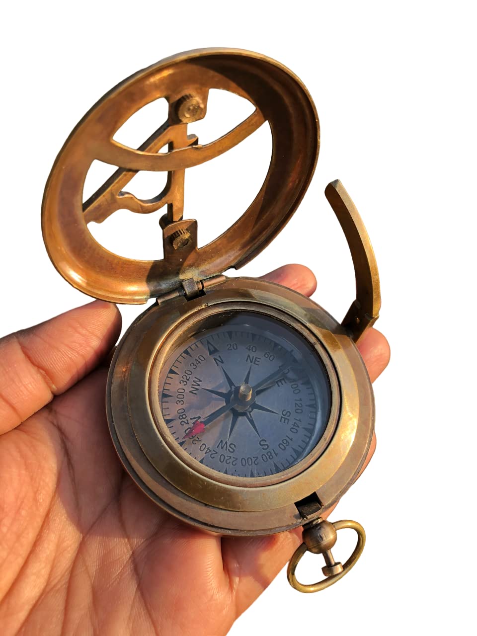 Personalized Compass, Gift for Dad from Son Compass Birthday/Anniversary/Christmas Customized Working Brass Compass (Love You Son)