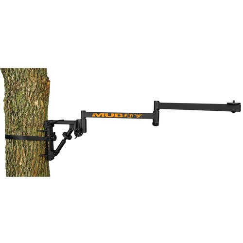 Muddy Outfitter Camera Arm with Steel Construction, 360-Degree Extension, Bubble Level, and Quick Release Lever Adjustments (Black)