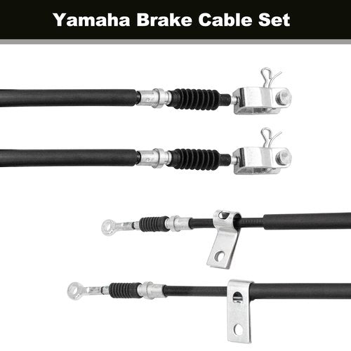 CLUBRALLY Golf Cart Brake Cable Set Applicable to Yamaha G8,G14,G16,G19,G22 Gas and Electric Replaces Passenger Side#JF2-F6351-10 & Driver Side #JF2-F6341-00 (2Pcs)