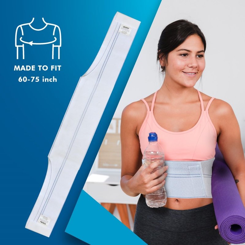 NYOrtho Rib Brace for Women - Chest Compression Wrap for Ribs - Fits 30"- 45" - Broken Ribs Relief - Breast Support Band - Rib Protector for Cracked, Fractured, Dislocated Ribs - Rib Cage Belt - Made in USA