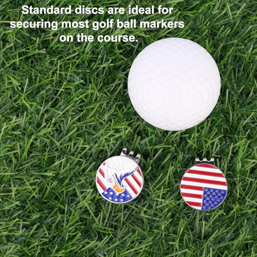 Golf Ball Markers with Hat Clips Set - Style 1