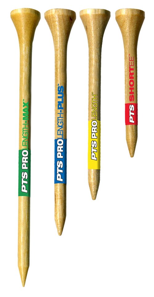 Pride Professional Tee System (4 inch ProLength Max Tee - 50 Count Bags (Green on Natural)