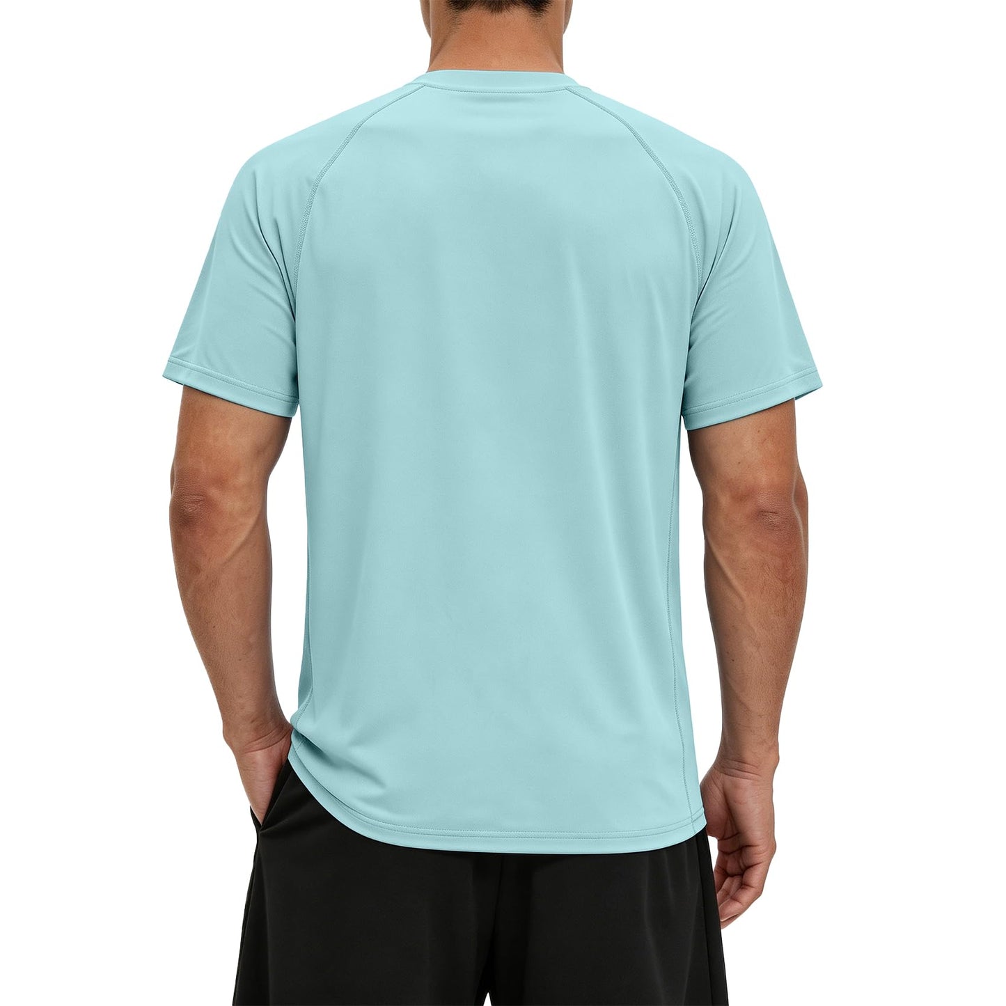 Riverruns Men's Swim Shirt, UPF 50+ UV Protection Rash Guard, Quick-Dry Athletic T-Shirt for Fishing & Surfing#1014 Light Green