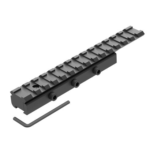 14 Slots 155mm/6.1" Long 11mm to 21mm Dovetail to Picatinny Rail Adapter, 3/8" to 7/8" Picatinny Rail Riser Mount Sporting Optics Dovetail to Picatinny Adapter Picatinny Rail Riser (DV14-1)