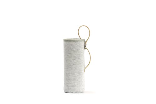 LARQ Bottle Limited Edition Travel Sleeve with Easy-Carry Leather Strap - 25 oz/32 oz, Heather Grey