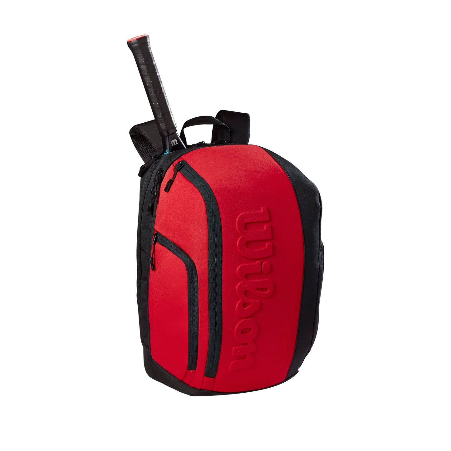 Wilson Clash V2 Super Tour Tennis Backpack - Red/Black, Holds up to 2 Rackets