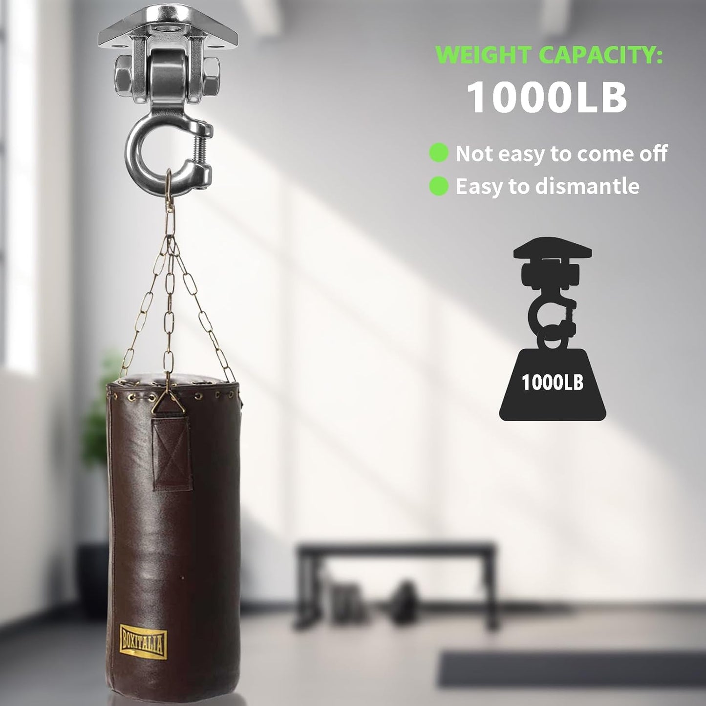 Skiennix Heavy Duty Swing Hangers - Smooth 180° Operation | 1000 lb Capacity for Indoor/Outdoor Use