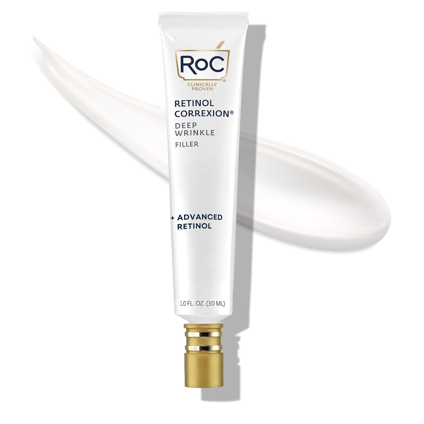 RoC Retinol Correxion Wrinkle Filler - Deep Wrinkle Treatment with Hyaluronic Acid | 1 Fl Oz
